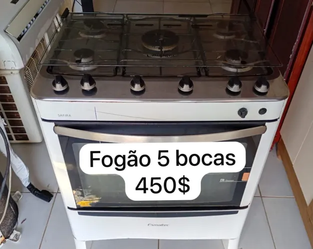 FOGÃO 5 BOCAS ESMALTEC USADO