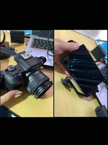 Câmera Cânon R100 + monitor