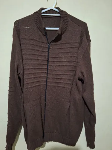 BLUSA DE FRIO COM ZIPER MASCULINA - TAM M
