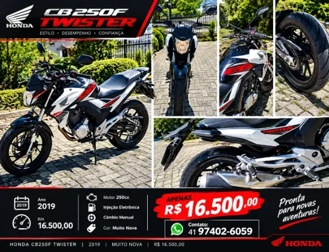 HONDA CB 250F TWISTER CBS 2019