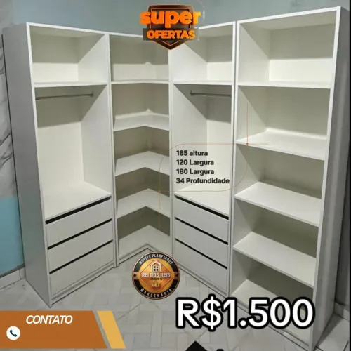 Closets para quarto em mdf