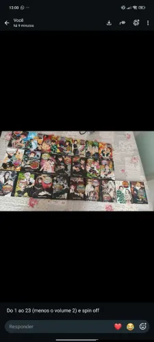 Coleção demon slayer completa + spin off (menos o volume 2)