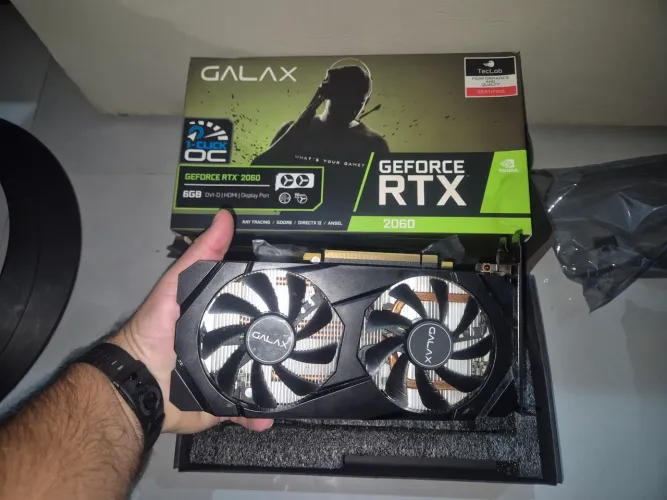 PLACA DE VÍDEO GEFORCE GALAX RTX 2060 6 GIGAS