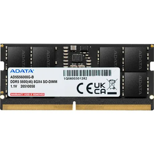 Memória RAM ADATA Notebook sodimm 16GB DDR5 5600Mhz (2x8GB)