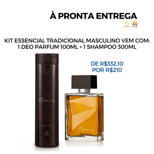 Kit Essencial tradicional masculino Natura