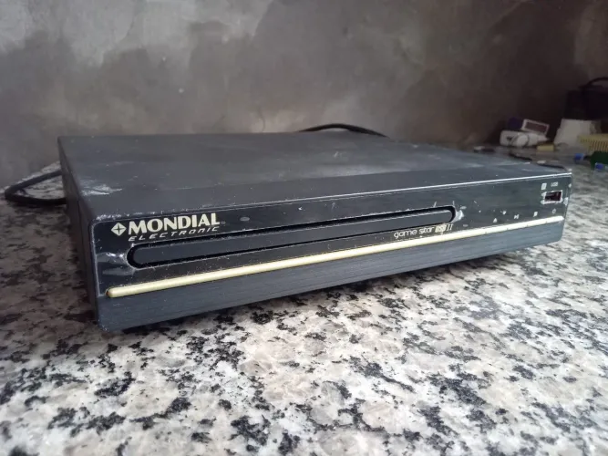 Aparelho de DVD funcionando
