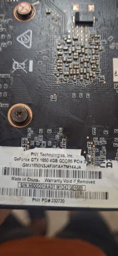 Placa de video gtx 1650 4gb 128bits DDR 6
