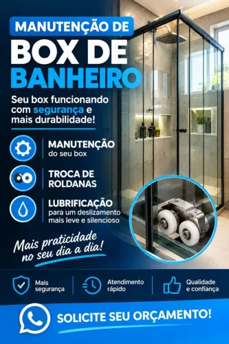 Manutenção em box de banheiro