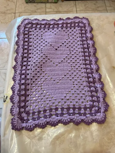 Tapete de Croche Roxo
