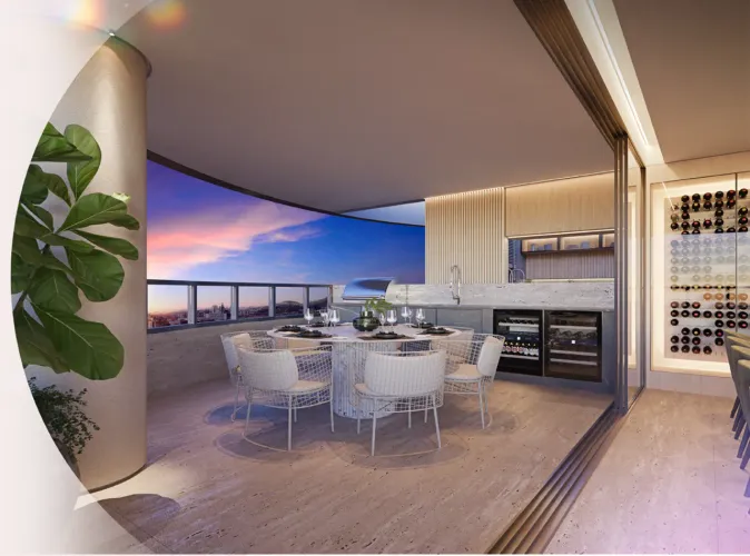 Uma vista incrível! 4 suítes (Santa Lúcia) com Varanda Gourmet e 4 vagas - Venda