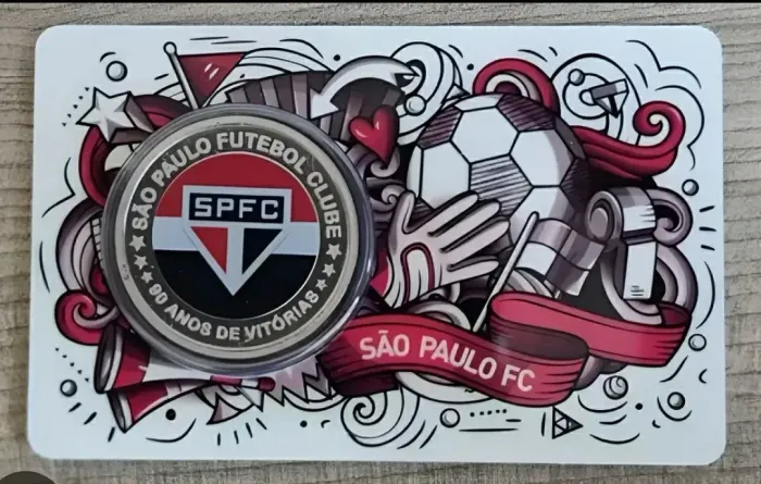 Moeda 90 anos História do São Paulo FC