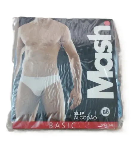 Cueca Mash Masculina Slip Básica Azul GG