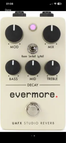 Pedal de Guitarra UAFX Evermore Studio Reverb - Universal Audio