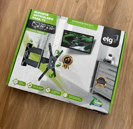 Suporte de TV Articulado ELG até 38kg A02V4N
