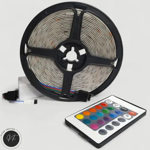 Fita LED 5 Metros Completa | Entrega Grátis em VCA 