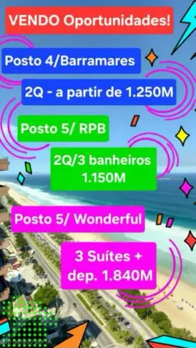 Vendo e Alugo apartamentos na Barra da Tijuca