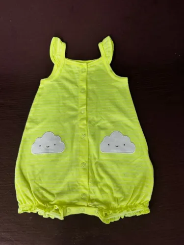 romper macacao carters em algodao nuvens  