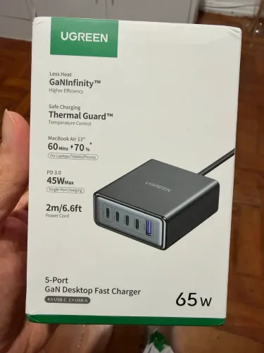 Carregador 5 portas USB ugreen 65w