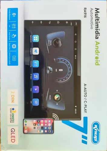 Multimidia 7 polegadas Android carplay