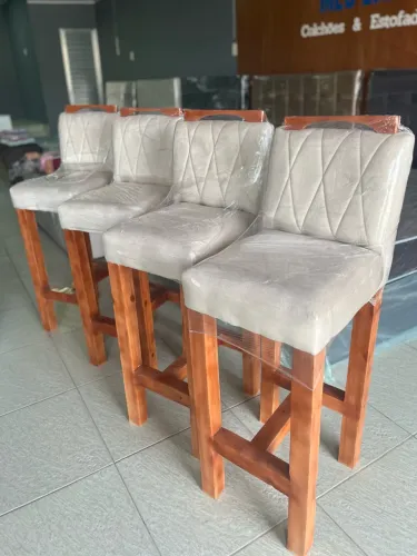 Banquetas de luxo acolchoado