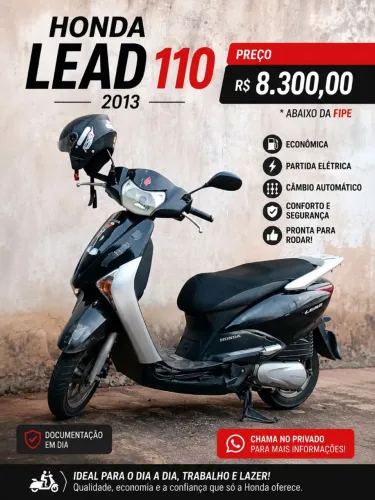 Moto lead Honda 110  2013 