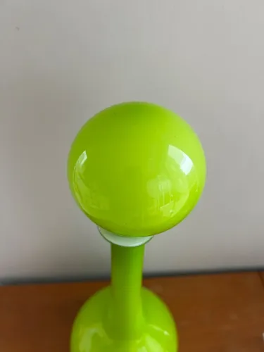 Garrafa bola/ nariz de palhaço vintage verde 