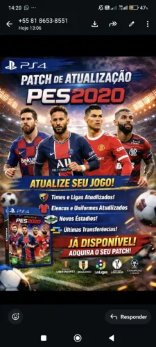 Path de atualização pes 2020/2021
