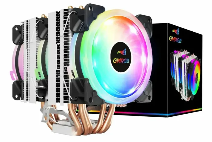 Cooler De Cpu 6 Heat Pipes Fan Pwm Rgb Lga 2011/2011-3 X79