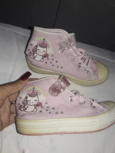 Tênis infantil feminino All star do unicórnio N°24