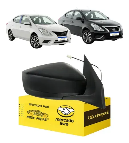 Retrovisor Sem Pisca Versa 2016 17 18 19 20 2021 Direito