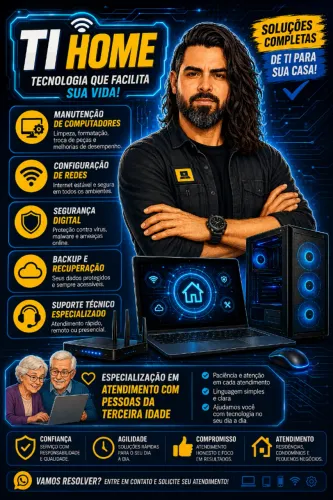Suporte em Informática | Manutenção de PC e Notebook | Wi-Fi | Atendimento em Domicílio