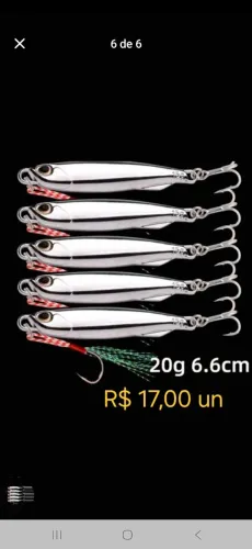 Slow de pesca jamping jig cromado unidad
