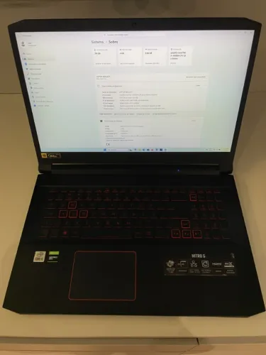Notebook Gamer Acer Nitro 5 i5 10300H GTX 1650 8GB 512GB+256GB 17,3