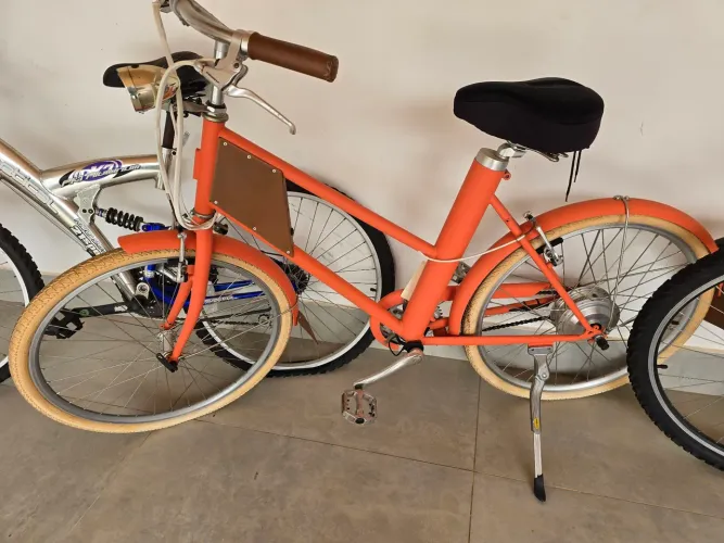 Bicicleta eletrica Vela 2 cor Coral