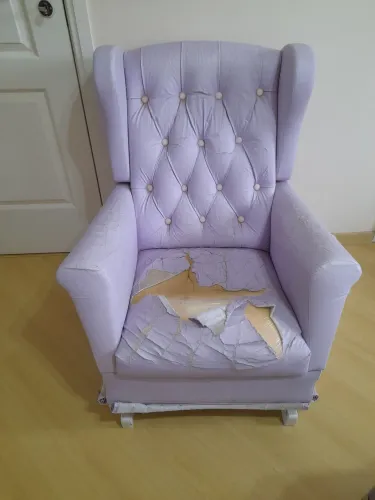 Poltrona de Balanço Lilás