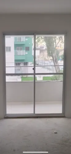 Porta De vidro com folha dupla