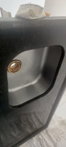Pia para cozinha de granito verde Ubatuba