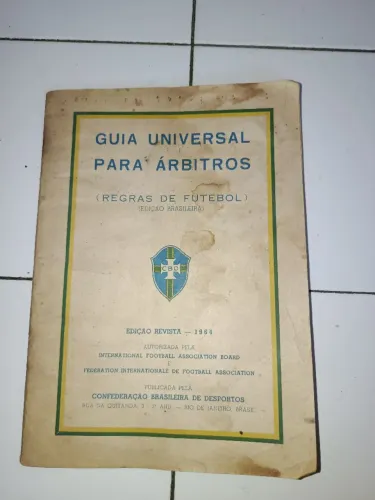 Livro de regras de futebol para árbitros, CBD (ex CBF), 1964