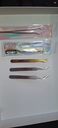 Pinça extensão de cílios