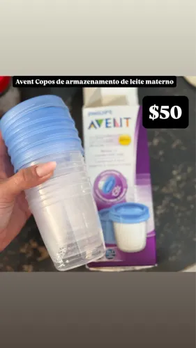 Copos de armazenamento de leite materno 