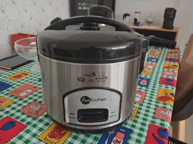 Panela Elétrica Fun Kitchen PE-18 Inox 127V c/ Vaporeira - Estado de Nova