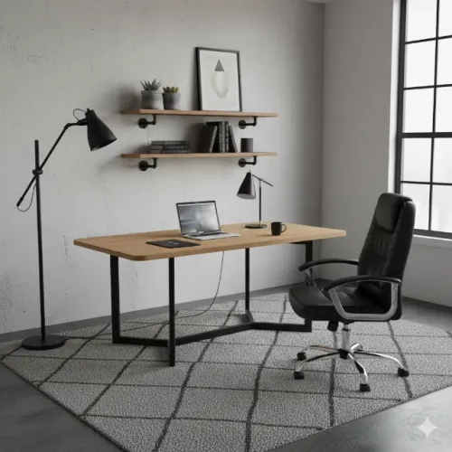 mesa gamer super grande 160x90 industrial aproveite