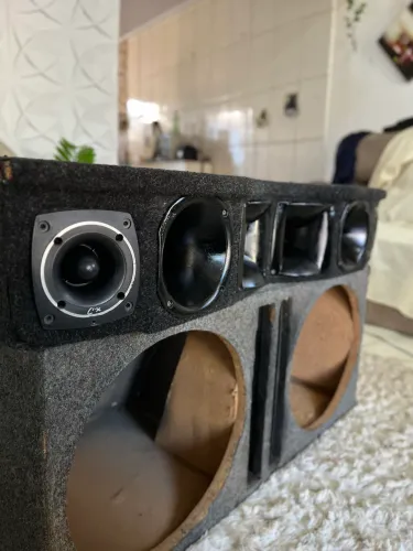 Caixa dupla 2x15 polegadas