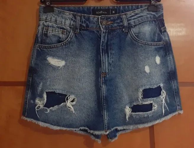 Short Saia Jeans South 36