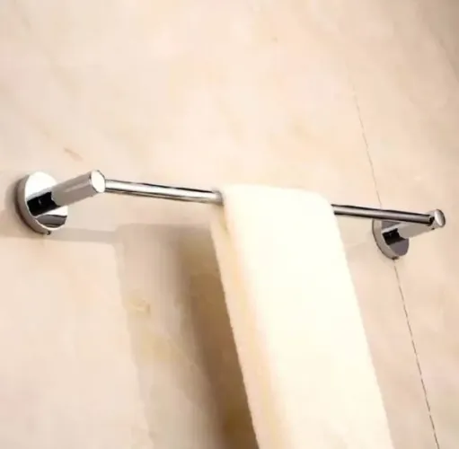 Suporte Porta Toalha Banho Reto 60cm Alumínio