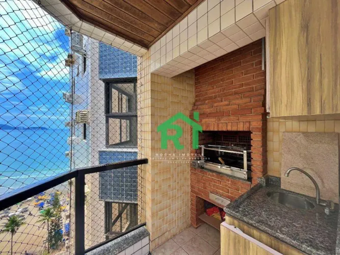 Apartamento frente mar, 4 dormitórios (3 suítes), 2 vagas, Jardim Astúrias - Guarujá/SP