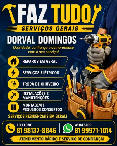 Faz tudo ( eletricista profissional e outros serviços)