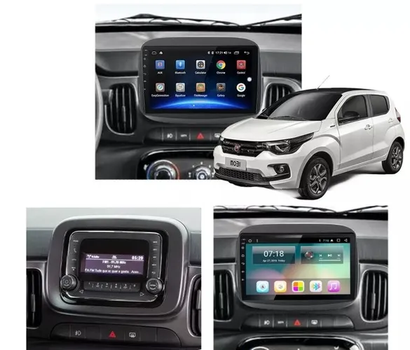 Central Multimidia Fiat Mobi Android 9 polegadas