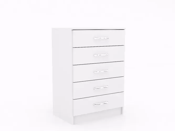 Comoda Saquarema 5 Gavetas Branco Até 12x - Frete Grátis
