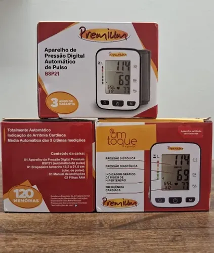 Aparelho de Pressão Digital de Pulso Automático Premium